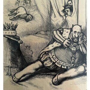 Thomas Nast Boss Tweed King Richard 1871 Victorian Woodcut Engraving LGBinTN1